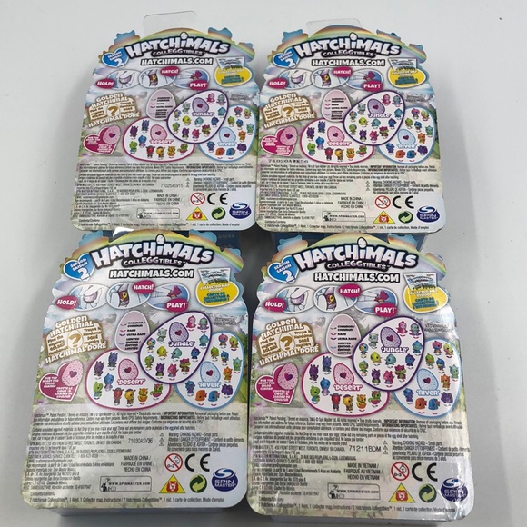 New 4 hatchimals collEGGtibles 2 packs with nest - Picture 2 of 2